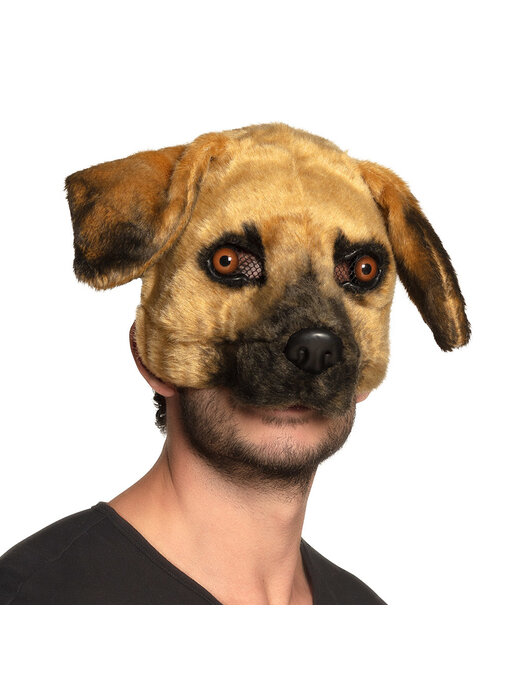 Plush mask Dog (brown)