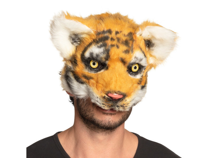 Maschera di peluche tigre