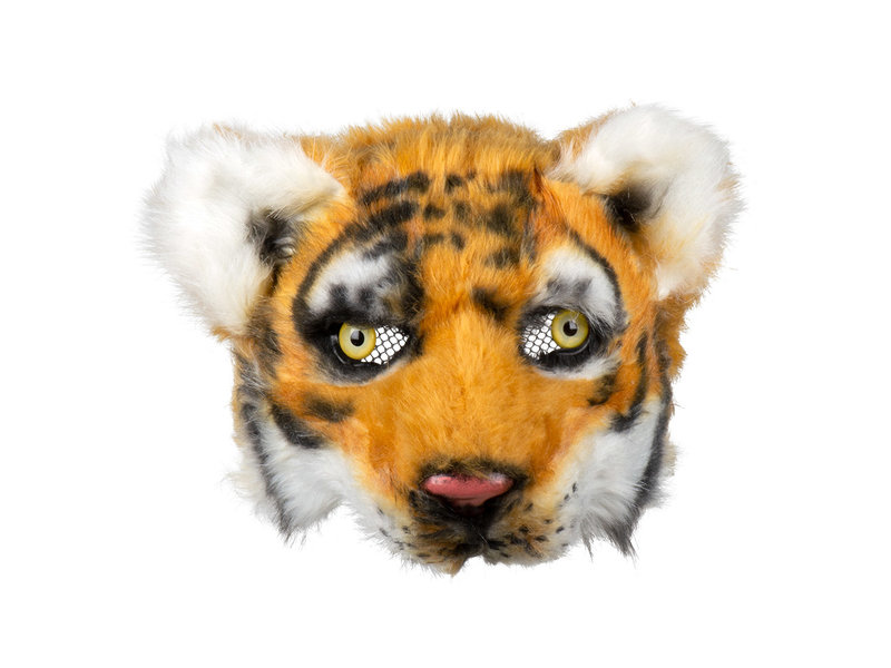 Maschera di peluche tigre