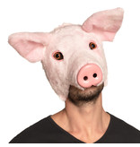 Peluche masque cochon (rose)