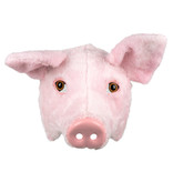 Plush mask pig (pink)