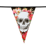 Day of the dead Garland/banner  (30 x 20 cm) (6 m, 15 flags) Dia de los Muertos decoration