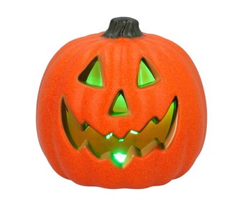 Zucca di Halloween lampeggiante  (20 cm)