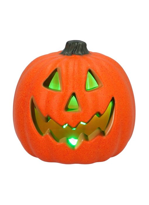 Zucca di Halloween lampeggiante  (20 cm)