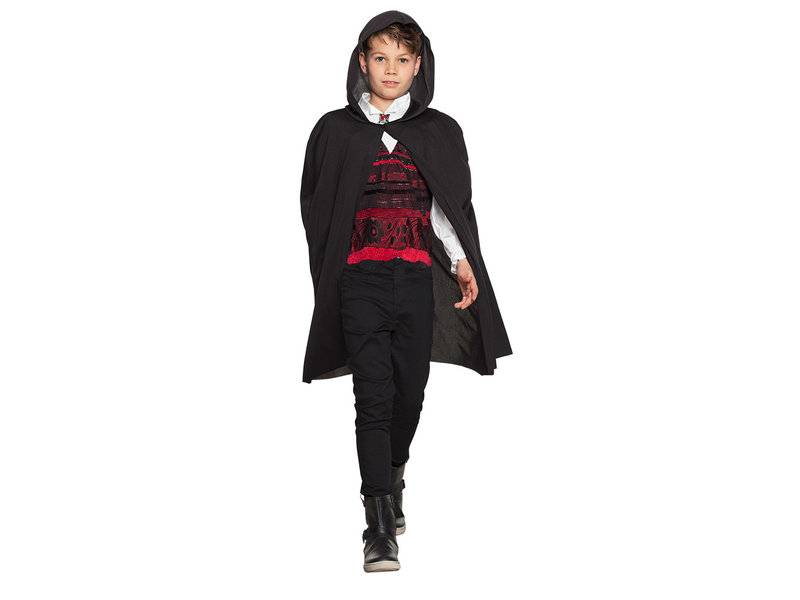 Cape 'Dusk' kid black (115cm)