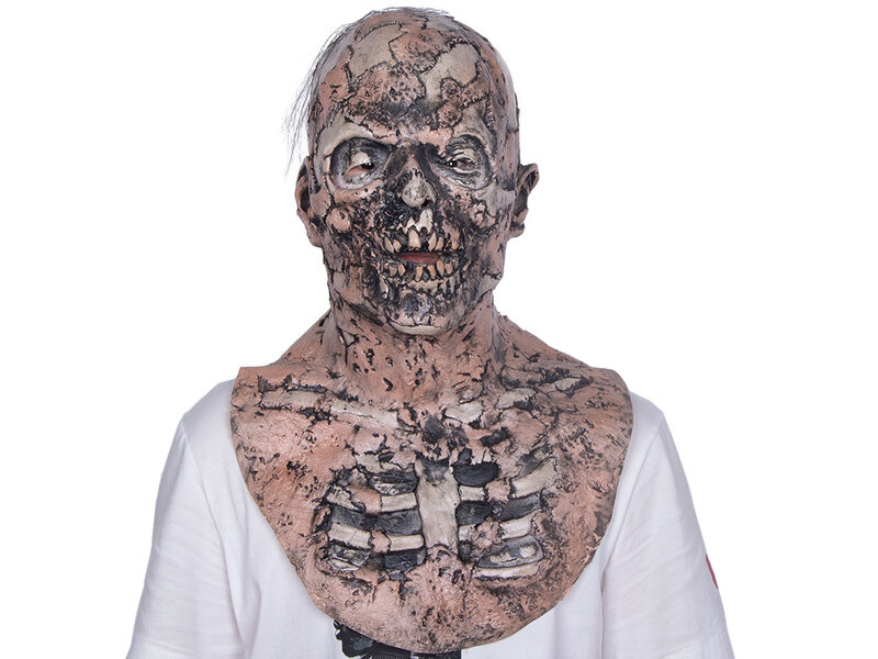 Zombie mask with chest piece (Walking Dead)