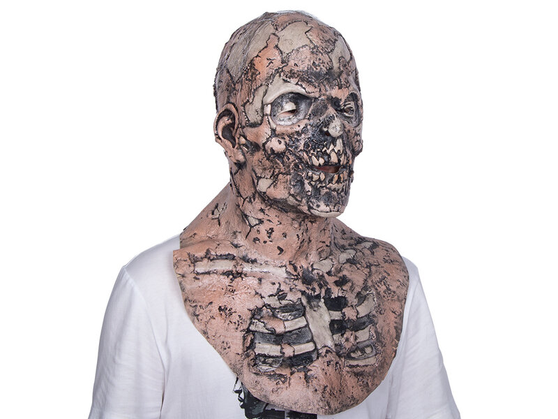 Zombiemaske mit Bruststück (Walking Dead)