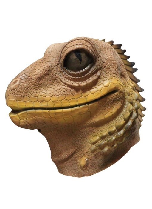 Echsenmaske (braunes Reptil) 'Iguana'
