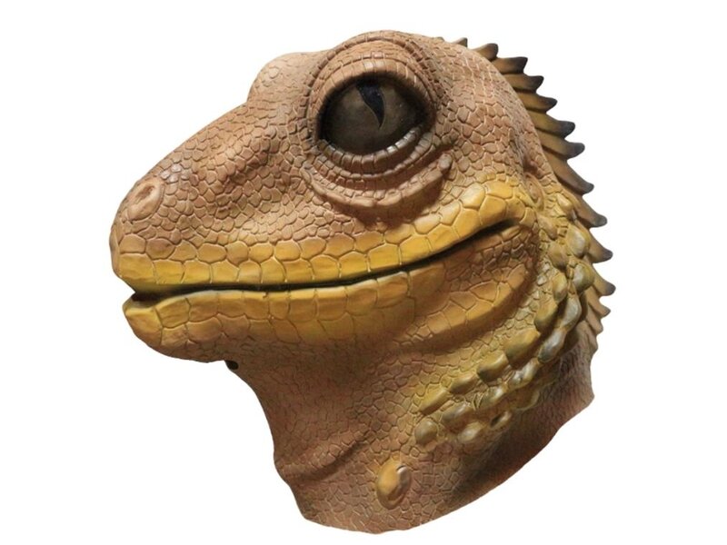 Lizard mask (brown reptile) 'iguana'