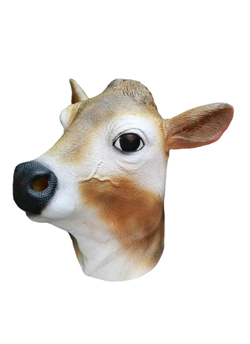Cow mask (white/brown)