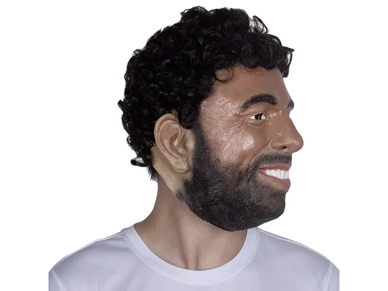 Mohamed Salah mask (Arabian man mask with beard)