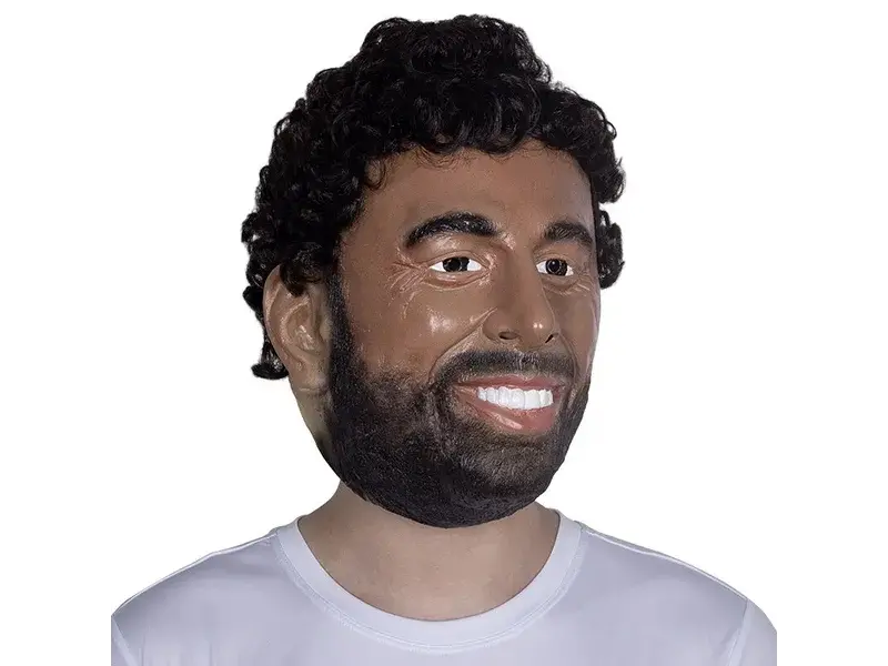 Mohamed Salah mask (Arabian man mask with beard)