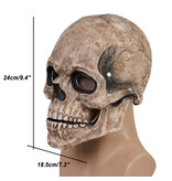 Skull mask with moving jaw (small size)