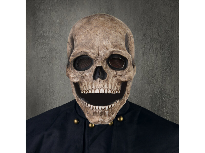 Skull mask with moving jaw (small size)