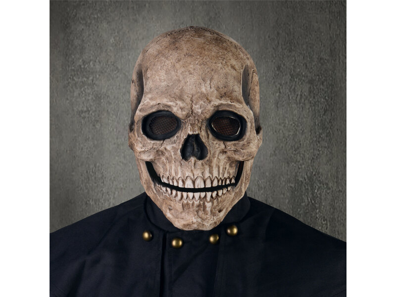 Skull mask with moving jaw (small size)