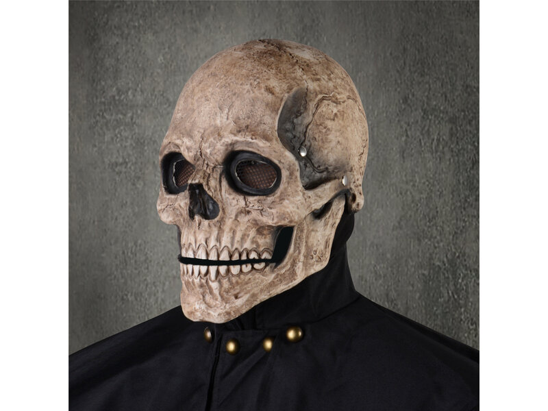 Skull mask with moving jaw (small size)