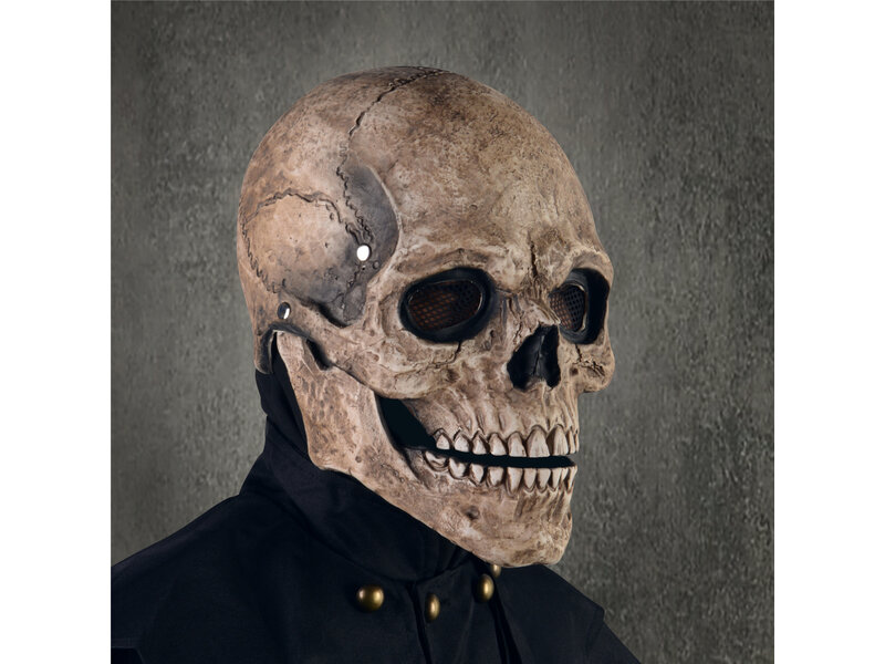 Skull mask with moving jaw (small size)