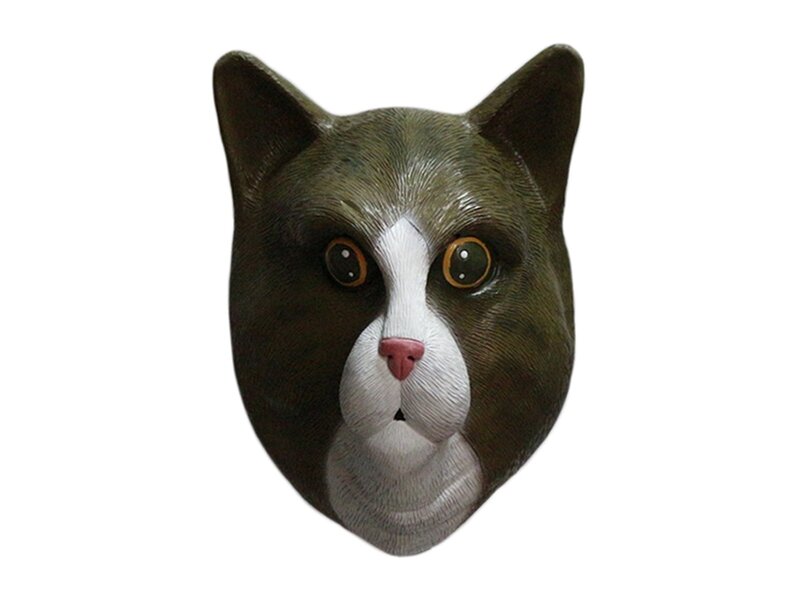 Cat mask (brown white)