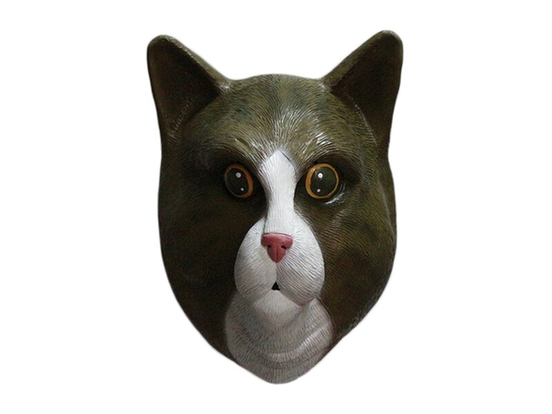 Masque de chat (marron blanc)