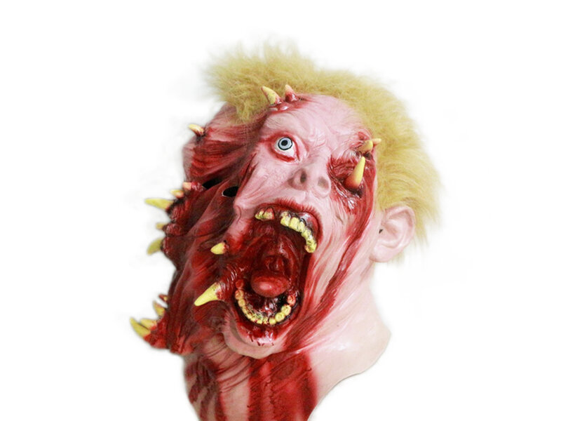 Masque d'horreur (gore mutant) avec des cheveux