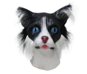 Masque de chat (noir et blanc)