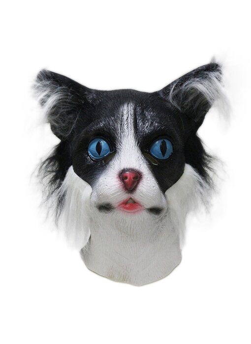 Masque de chat (noir et blanc)