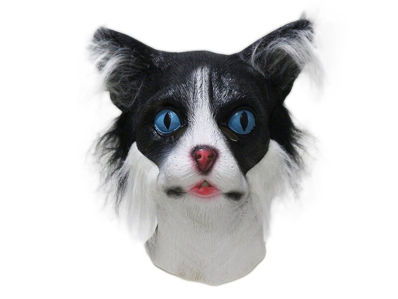 Kattenmasker (zwart-wit)