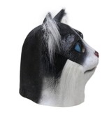 Katzenmaske (schwarz und weiß)