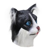 Maschera da gatto (bianco e nero)