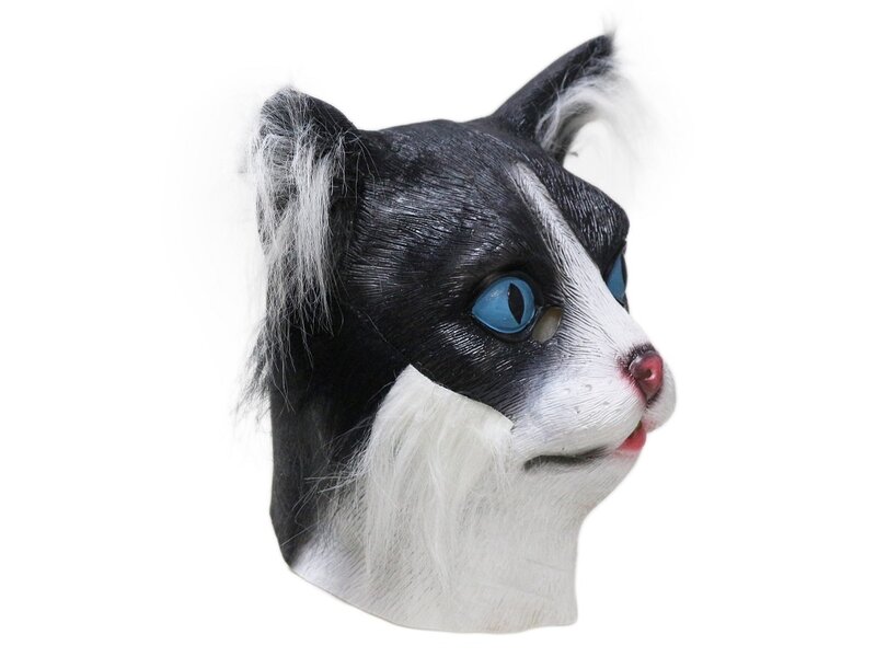 Cat mask (black and white)