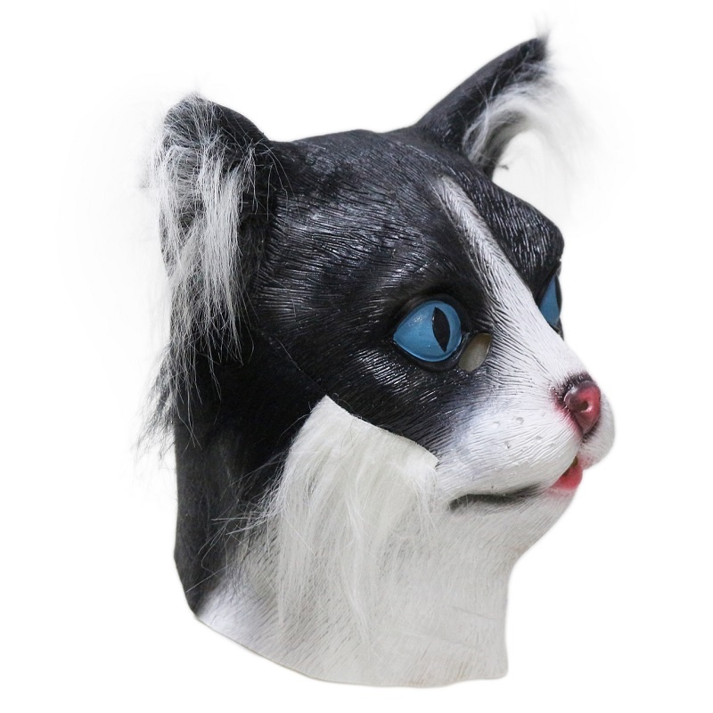 Maschera da Gatto (bianco e nero) 