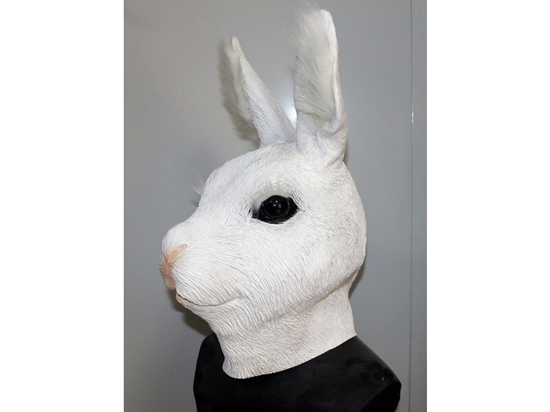 Maschera da coniglio (bianca)