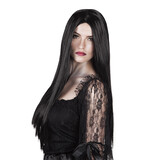 Wig (long black hair)