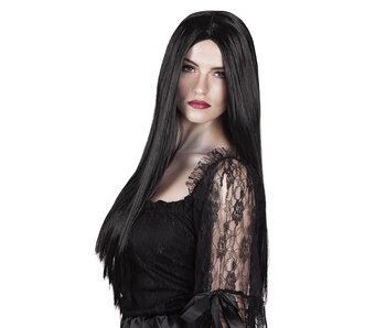 Wig (long black hair)