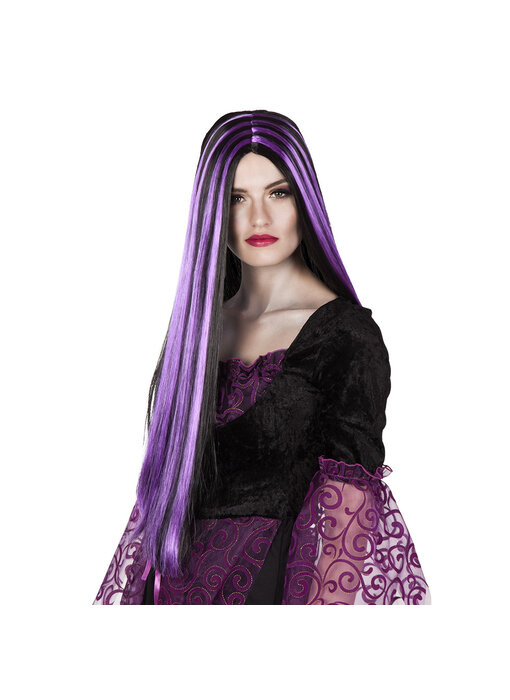 Wig (long purple/black hair)