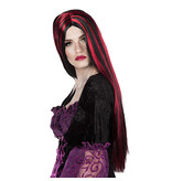 Wig (long black/red hair)