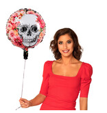 Foil balloon Day of the dead (flower/skull design)