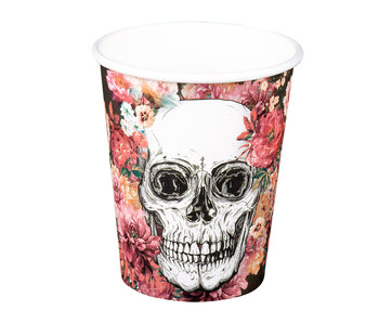 6 Verres en carton Jour des morts (25 cl)