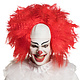 Clown pruik (rood)