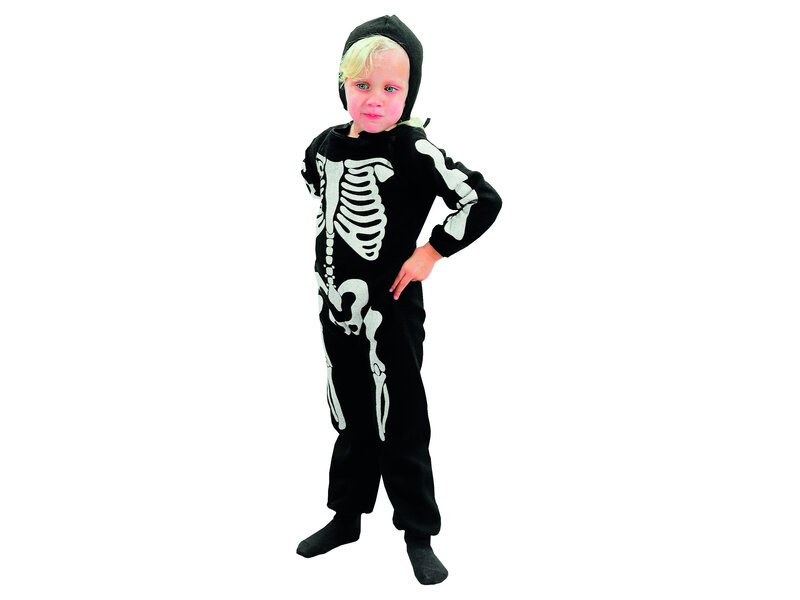 Costume per bambino 'Scheletro' (3-4 anni) Costume di Halloween