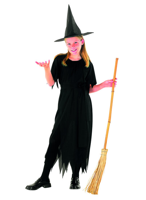 Costume da bambina 'strega' (7-8-9 anni) Abbigliamento Halloween