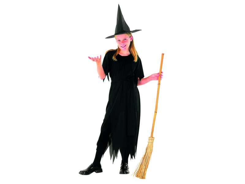 Kinderkostuum 'heks' (7-8-9 jaar) Halloween kleding