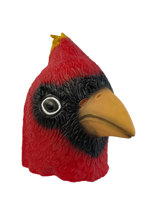 Masque d'oiseau "Cardinal rouge"