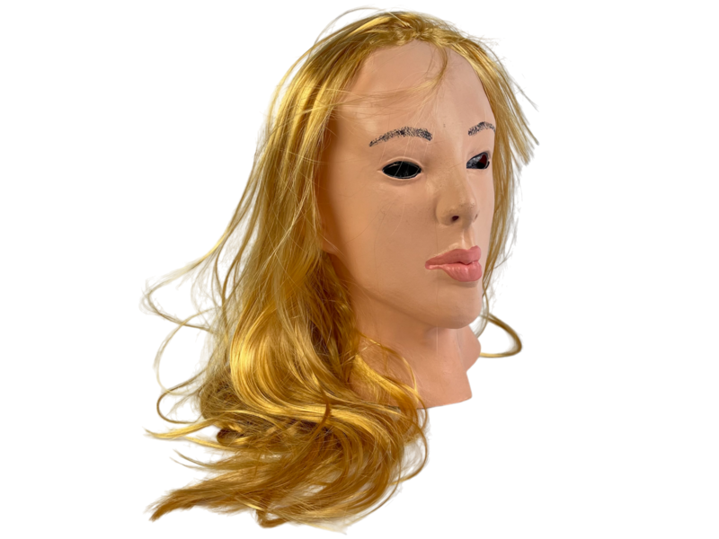 Vrouwenmasker (blond haar)