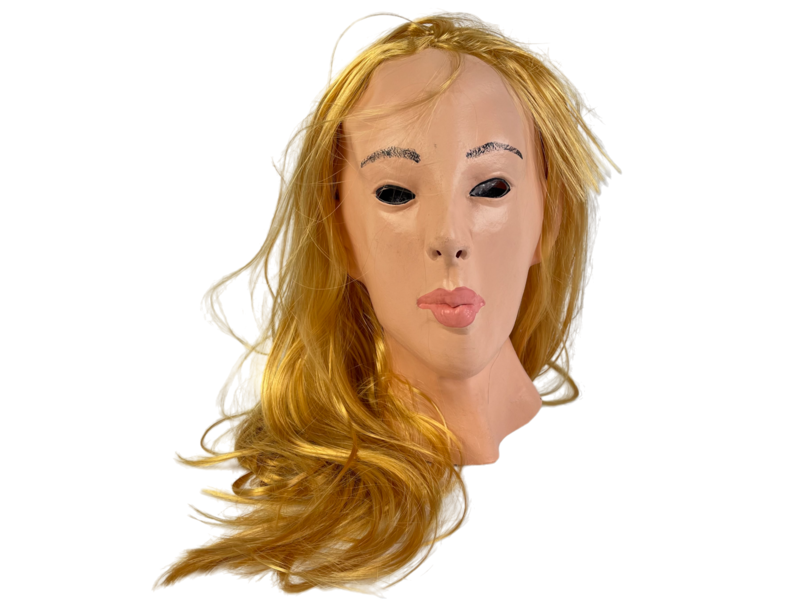 Vrouwenmasker (blond haar)