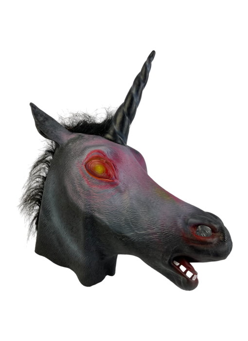 Maschera da Unicorno (Nero)