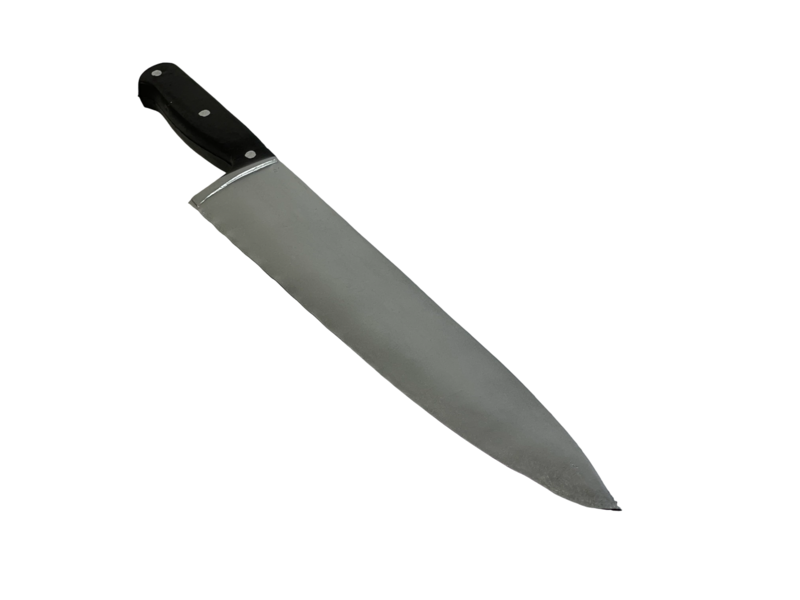 Coltello da cucina (44 cm, foam) Accessorio per gli attributi del film realistico