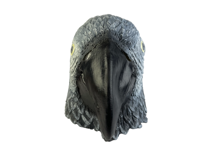 Papageienmaske (Vogel) grau
