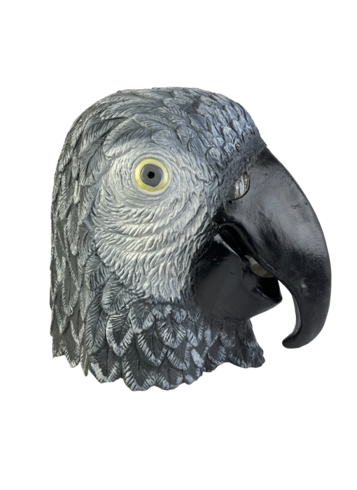 Papageienmaske (Vogel) grau