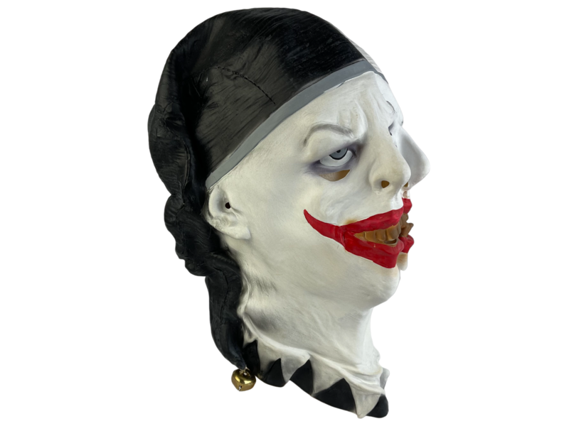 Masque de Clown Horreur (Bouffon Siamois Noir Blanc)